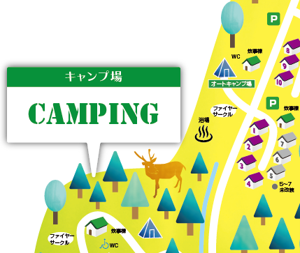 オートキャンプ場所